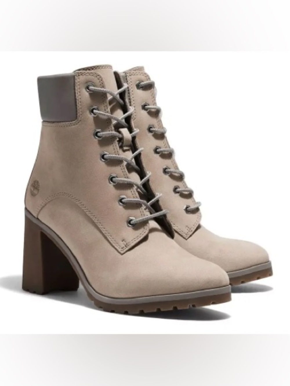 Timberland Women's Allington 6-Inch Lace-Up Boots in the color light taupe